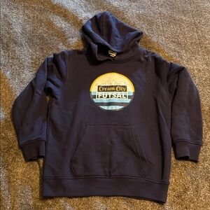 Navy Blue Cream City Futsal Hoodie